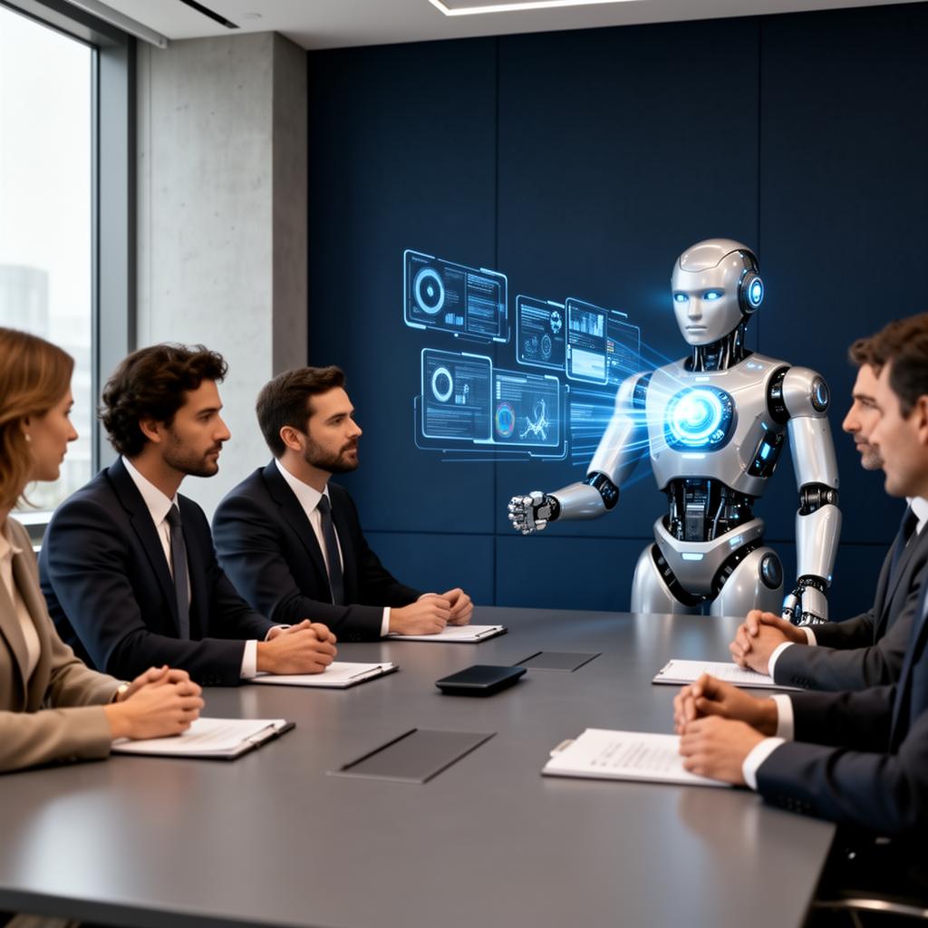Equipe TGFi colaborando com agentes de IA na gestão financeira